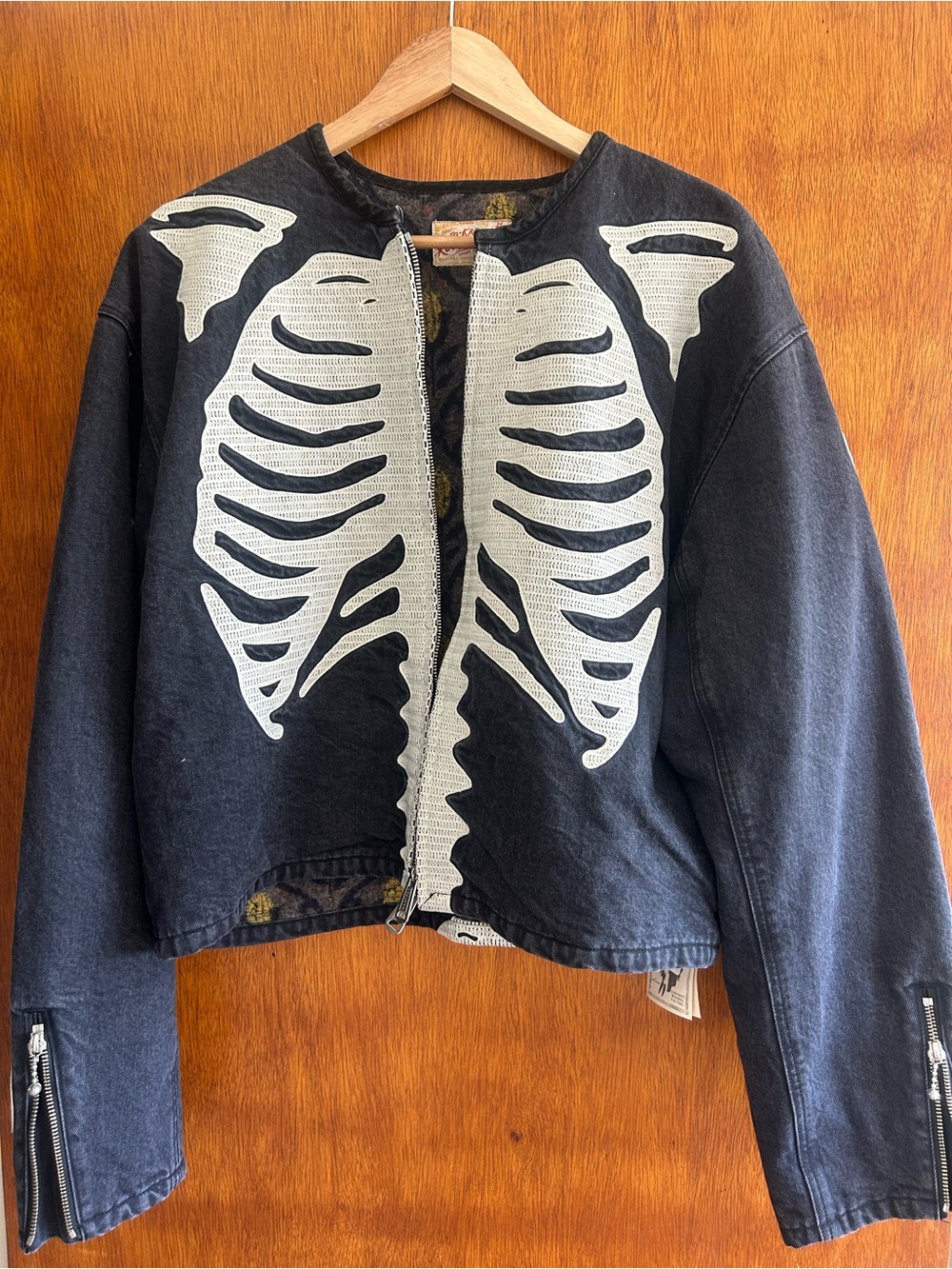 Kapital 14oz Denim Motocross BONE Jacket - Black XXL